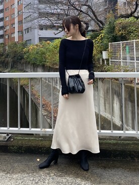 藤井さん（レディース・166cm）の冬コーディネート