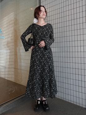 「ラグナムーン(LAGUNAMOON)」｜藤井さん（レディース・167cm）の秋コーディネート