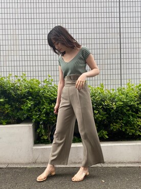 藤井さん（レディース・166cm）の春コーディネート