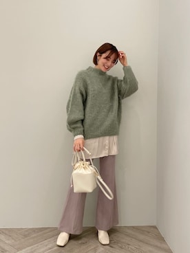 「スタイリング」｜藤井さん（レディース・166cm）の秋コーディネート