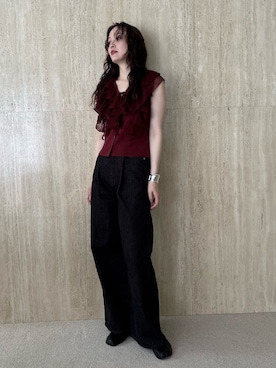 「LAGUNAMOON（ラグナムーン）のアイテム」を使った、藤井さん（レディース・167cm）の夏コーディネート
