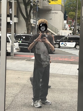 「Y-3（ワイスリー）のアイテム」を使った、ランサムウェア油淋鶏さん（メンズ・175cm）の春コーディネート