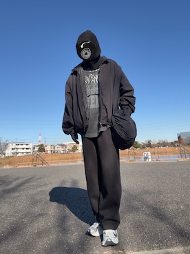 「アイテム（メッセンジャーバッグ）」を使った、ランサムウェア油淋鶏さん（メンズ・175cm）の冬コーディネート