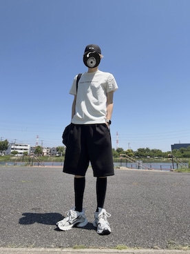 「Y-3(ワイスリー)のアイテム」を使った、ランサムウェア油淋鶏さん(メンズ・175cm)の夏コーディネート