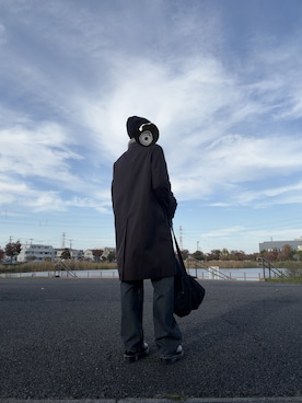 「アイテム（メッセンジャーバッグ）」を使った、ランサムウェア油淋鶏さん（メンズ・175cm）の秋コーディネート