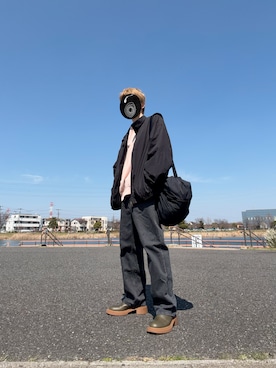 「Y-3（ワイスリー）のアイテム」を使った、ランサムウェア油淋鶏さん（メンズ・175cm）の春コーディネート