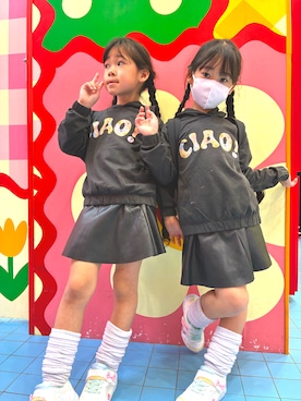 「双子コーデ」｜rinatsutwinsさん（キッズ・110cm）の春コーディネート
