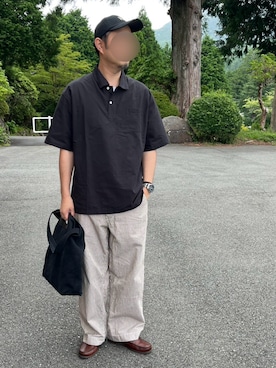 「アイテム（トートバッグ）」を使った、YOU39さん（メンズ・178cm）の夏コーディネート