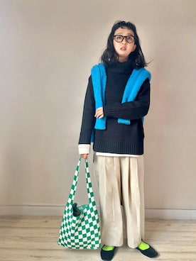 「SVEC（シュベック）のアイテム」を使った、Yukina.さん（骨格ストレート・レディース・158cm）の冬コーディネート