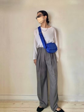 「GUコーデ」｜「アイテム（バレエシューズ）」を使った、Yukina.さん（レディース・158cm）の秋コーディネート