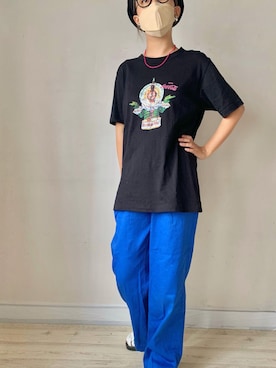 「GUコーデ」｜「アイテム（チノパンツ）」を使った、Yukina.さん（レディース・158cm）の夏コーディネート
