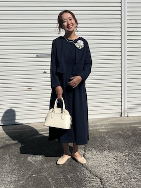 「アイテム（スーツセット）」を使った、Yukina.さん（レディース・158cm）の秋コーディネート