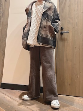 「rps（アールピーエス）のアイテム（ジャケット/アウター）」を使った、Yukari さん（レディース・160cm）の秋コーディネート