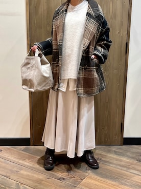 「rps（アールピーエス）のアイテム（バッグ）」を使った、Yukari さん（レディース・160cm）の秋コーディネート