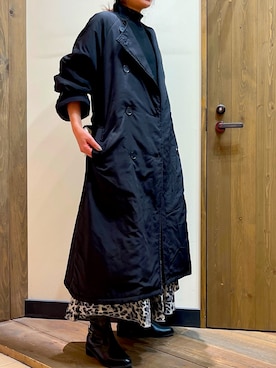 「ブーツコーデ」｜「アイテム（トレンチコート）」を使った、Yukari さん（レディース・160cm）の秋コーディネート