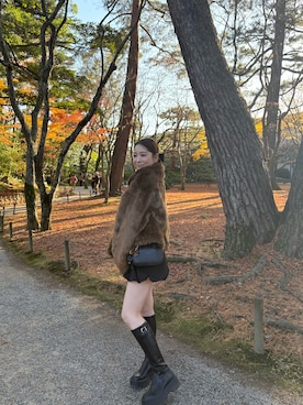 「アイテム（ヘアアクセサリー）」を使った、sa_yanさん（レディース・157cm）の冬コーディネート