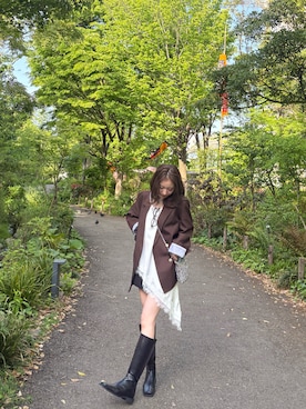 「by muni:r（バイ ムニール）のアイテム」を使った、sa_yanさん（レディース・157cm）の春コーディネート