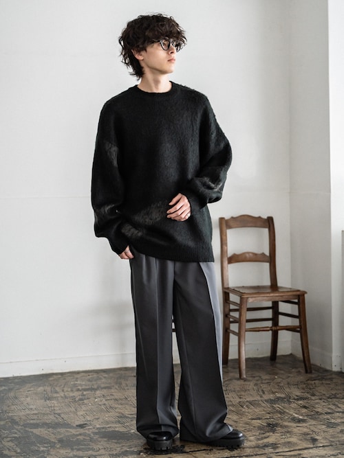 新色追加 オーバーサイズ モヘアライクグラデーションニット（ニット