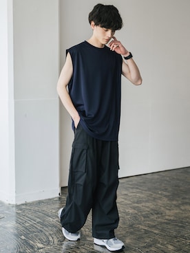 「Rocky Monroe（ロッキーモンロー）のアイテム」を使った、Rocky Monroeさん（メンズ・173cm）の夏コーディネート