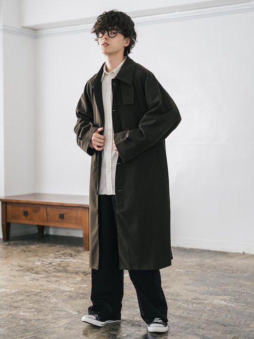 セール】オーバーサイズ T/M ラグランロングステンカラーコート/2WAY