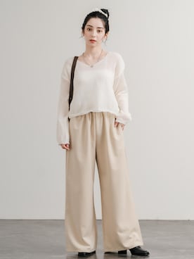「Rocky Monroe（ロッキーモンロー）のアイテム」を使った、Rocky Monroeさん（レディース・160cm）の夏コーディネート