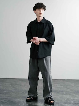 「Rocky Monroe（ロッキーモンロー）のアイテム」を使った、Rocky Monroeさん（メンズ・173cm）の春コーディネート