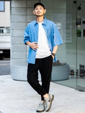 「Rocky Monroe（ロッキーモンロー）のアイテム」を使った、Rocky Monroeさん（メンズ・175cm）の夏コーディネート