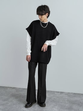 「Audience（オーディエンス）のアイテム」を使った、Rocky Monroeさん（メンズ・176cm）の冬コーディネート