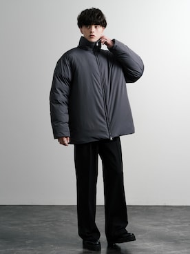 「ファッションを楽しもう」｜「アイテム（ダウンジャケット/コート）」を使った、Rocky Monroeさん（メンズ・173cm）の秋コーディネート