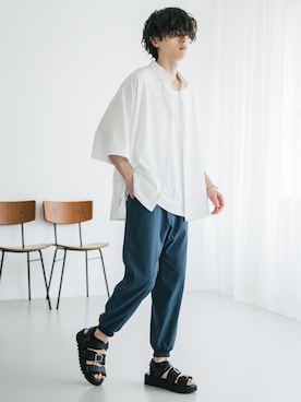 「Rocky Monroe（ロッキーモンロー）のアイテム」を使った、Rocky Monroeさん（メンズ・173cm）の春コーディネート