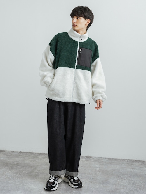 10ozワイドテーパードバルーンデニムパンツ
