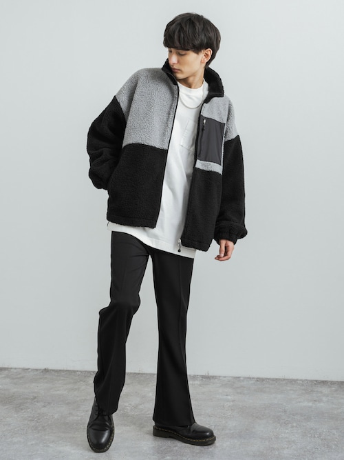 日本製 国産 無地 ポケット付き ロンＴ 長袖 カットソーMVS天竺 XL L/S Tee Aラインシルエット AUD6237