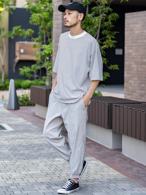 接触冷感 多機能ストレッチクロップドイージージョガーパンツ