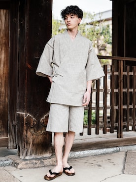 「アイテム（浴衣）」を使った、Rocky Monroeさん（メンズ・173cm）の夏コーディネート