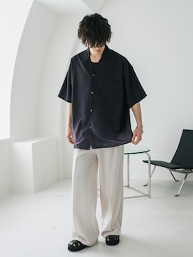 「Rocky Monroe（ロッキーモンロー）のアイテム」を使った、Rocky Monroeさん（メンズ・173cm）の春コーディネート