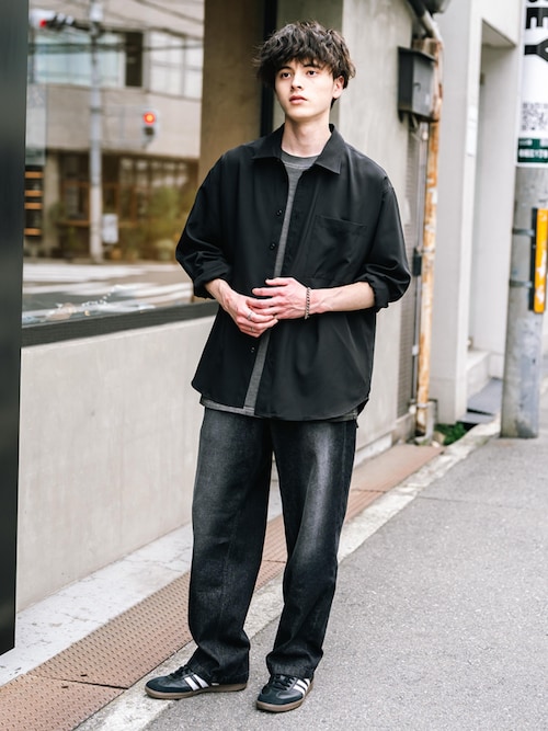 ルーズシルエットワイドデニムパンツ