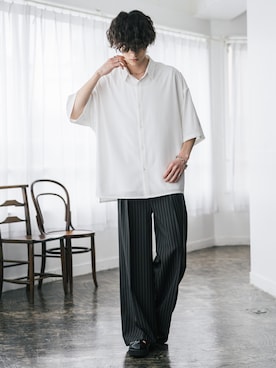 「Rocky Monroe（ロッキーモンロー）のアイテム」を使った、Rocky Monroeさん（メンズ・173cm）の春コーディネート