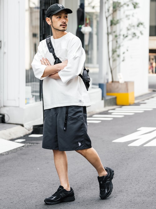 KRIFF MAYER クリフメイヤー オーバーサイズ ヘビーオンス天竺 ピグメント加工 フットボール七分袖Tシャツ 2435808