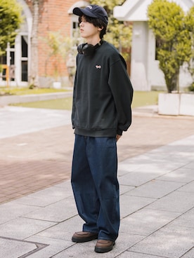 「Rocky Monroe（ロッキーモンロー）のアイテム」を使った、Rocky Monroeさん（メンズ・173cm）の秋コーディネート