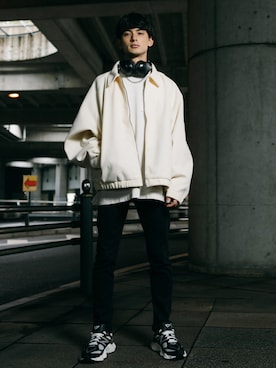 「Audience（オーディエンス）のアイテム」を使った、Rocky Monroeさん（メンズ・176cm）の秋コーディネート