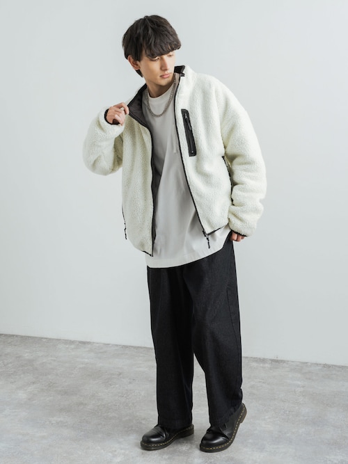 10ozワイドテーパードバルーンデニムパンツ