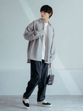 「ラフ」｜「アイテム（セットアップ）」を使った、Rocky Monroeさん（メンズ・176cm）の春コーディネート