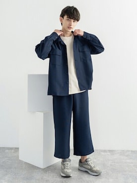 「SET UP」｜「アイテム（セットアップ）」を使った、Rocky Monroeさん（メンズ・176cm）の夏コーディネート
