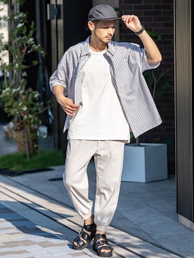 「Rocky Monroe（ロッキーモンロー）のアイテム」を使った、Rocky Monroeさん（メンズ・175cm）の夏コーディネート