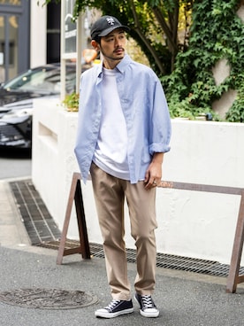 「Rocky Monroe（ロッキーモンロー）のアイテム」を使った、Rocky Monroeさん（メンズ・175cm）の冬コーディネート