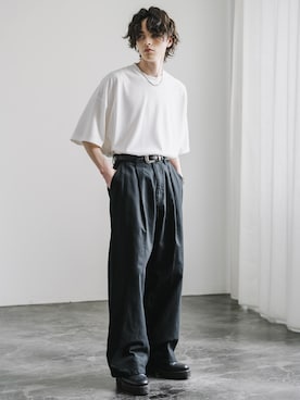 「Rocky Monroe（ロッキーモンロー）のアイテム」を使った、Rocky Monroeさん（メンズ・173cm）の春コーディネート