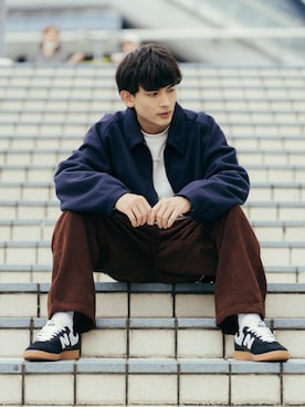 「Audience（オーディエンス）のアイテム」を使った、Rocky Monroeさん（メンズ・176cm）の秋コーディネート
