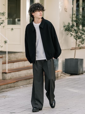 「ショートブルゾン」｜Rocky Monroeさん（メンズ・173cm）の秋コーディネート