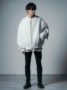 「Audience（オーディエンス）のアイテム」を使った、Rocky Monroeさん（メンズ・176cm）の冬コーディネート