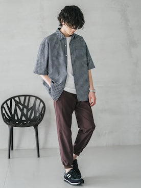 「Rocky Monroe（ロッキーモンロー）のアイテム」を使った、Rocky Monroeさん（メンズ・173cm）の春コーディネート